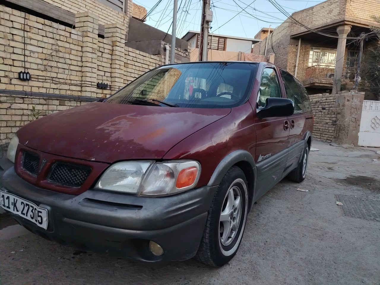 سلام عليكم بونيتاك موديل 2000 سبعه راكب اوتماتك كير مكينه كله كفاله بيه شلعه كلش قويه تايره كلش حلو سياره بدون صبغ بدون حادث كهربائيات كله شغاله تغم تاير جديد باتري جديد صدر جديد غرفه منضومة تبريد موجوده ابيعلك تبريد عاطل رقم دولي جديد  سنويه جديد شرعي جيراني تحويل مباشر بابين سلايت جهتين سعر 39ورقه مكان بغداد زعفرانيه *********** مكلفه بانشر
