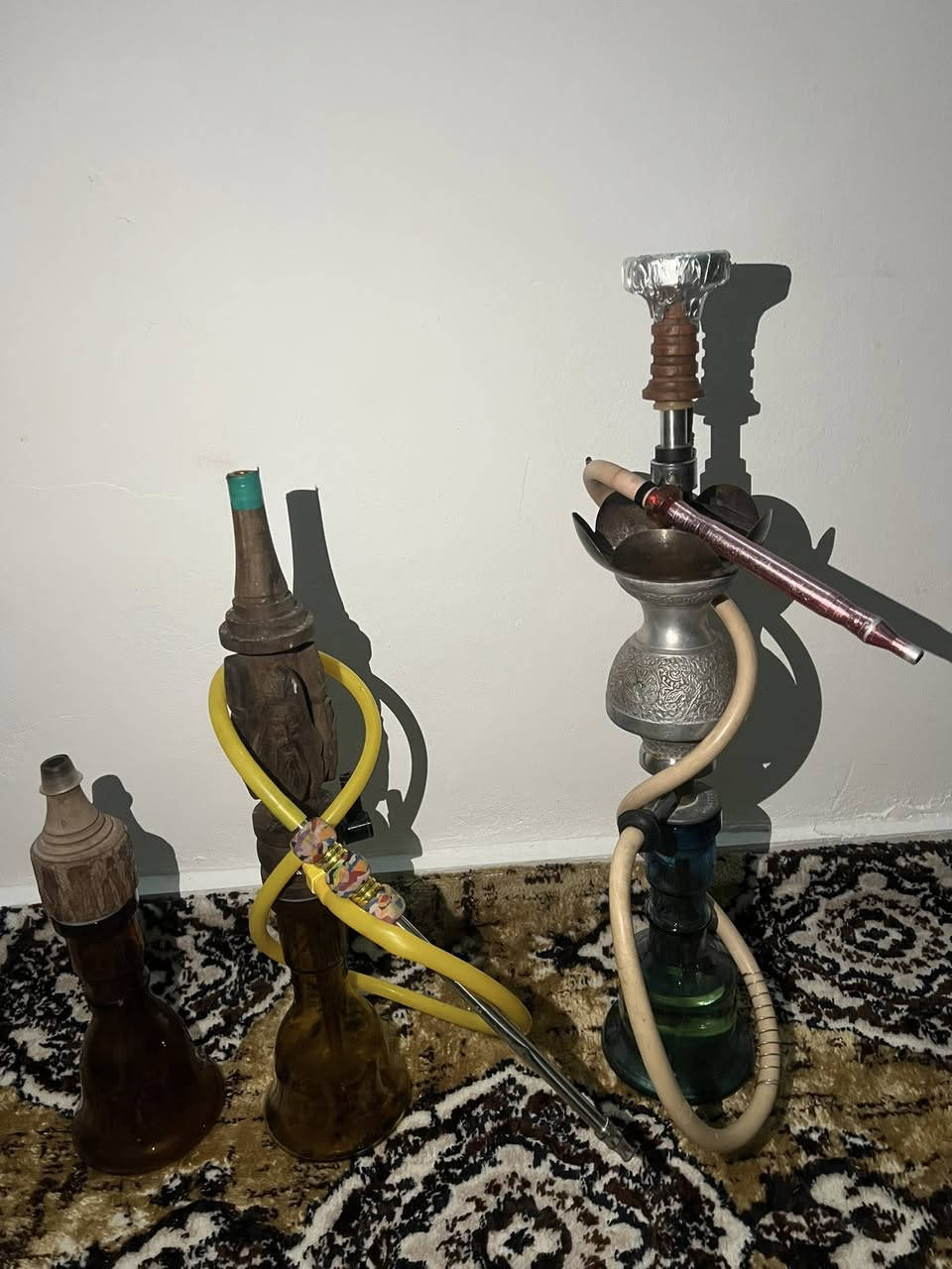 السلام عليكم نراكيل عدد 3 كاملات من كلشي وحدة بابلية سنفورة طه اصليه والثانيه خشب تنفيس وبوري نحاس بداخله 
والثالثة صغيرة صفصاف للبيع الي يريدهن يتواصل خاص مكان بعقوبة


**إذا كنت صاحب هذا الإعلان وتريد حذفه لأي سبب، رجاءا أرسل رسالة إلى الدعم الفني**