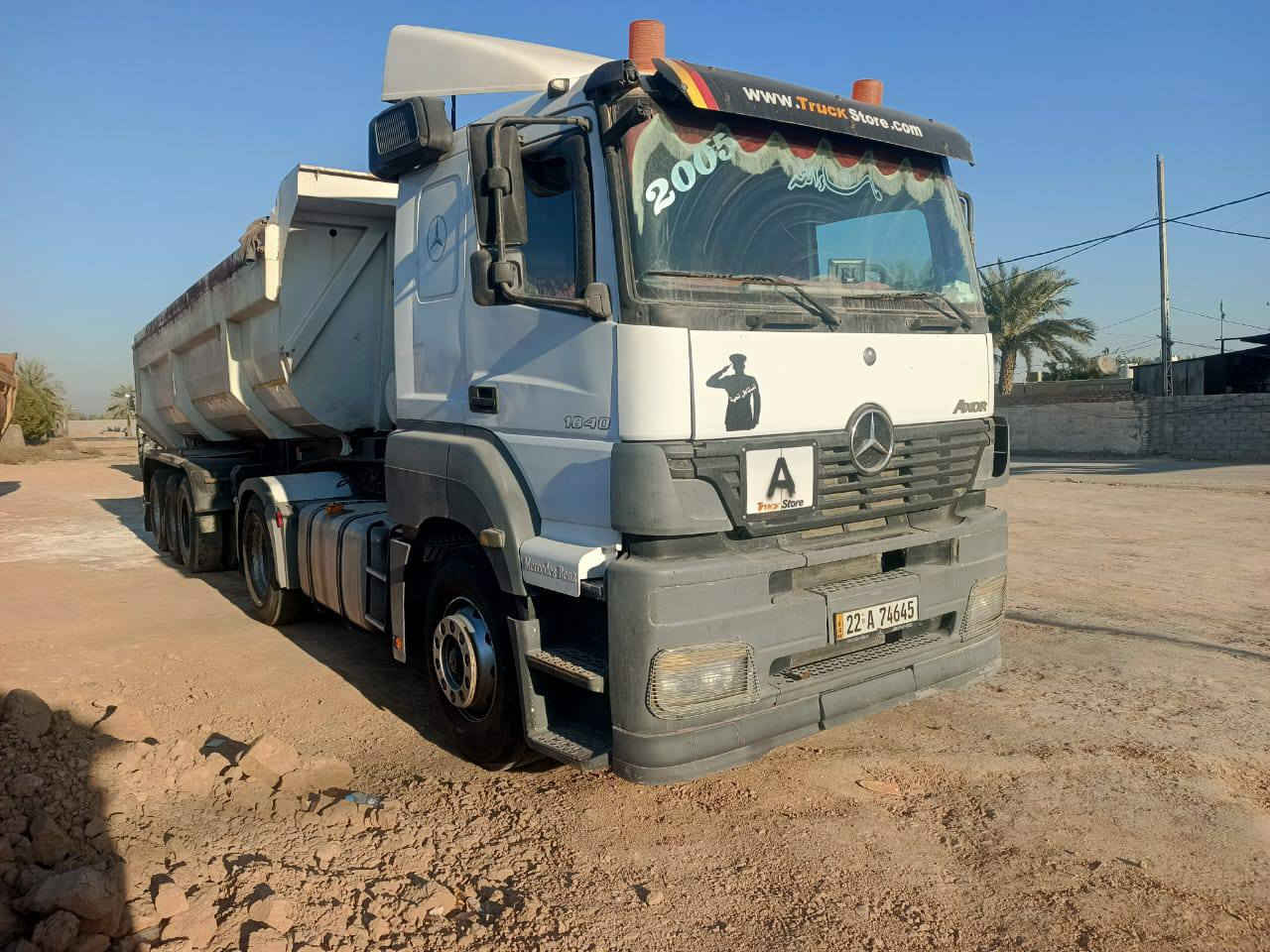 يا الله
السلام عليكم من رخصة الادمن 

للبيع اكسور راس تريلة نساف موديل 2005 وعربانة حدادية جاهزة للعمل تخم تاير السيارة  مكينة 43 وكير كهربائي بسمائنة تحويل ثاني للاستفسار الاتصال على الرقم ‏‪***********‬‏
