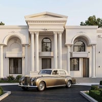 واجهة كلاسيك • فيلا بمزرعة • ديوانية شارع الأطباء