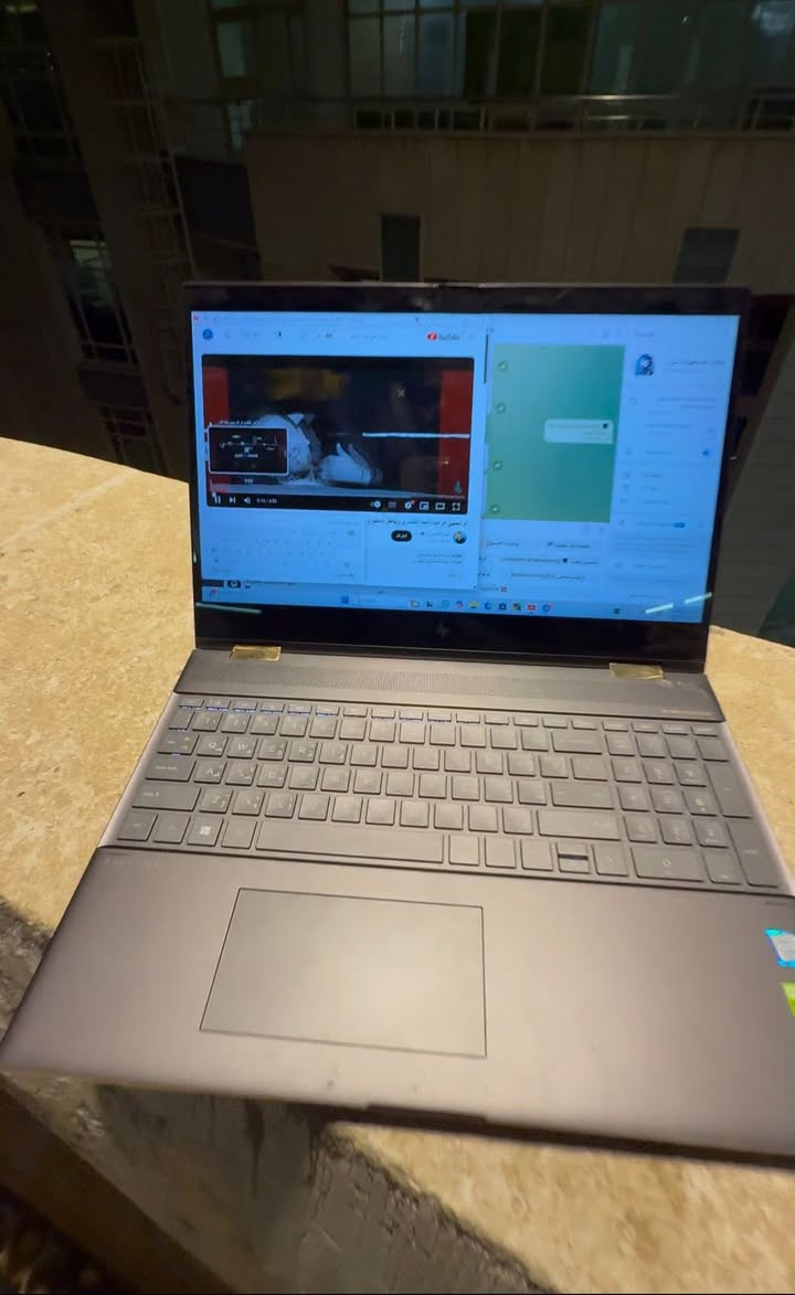 لابتوب HP Spectre x360 Convertible 15 بمعالج Intel Core i7-8550U بسرعة 1.8GHz (يصل تقريباً 2.0GHz) ويا رام 16GB ونظام Windows 11 Home 64-bit ويدعم DirectX 12 جهاز 2-in-1 قابل للتحويل

وبيها فيس ايدي وبصمه وهي شاشتها قلاب 360 درجه تتحول ***********
