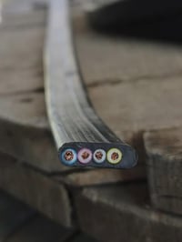 4x2,5 mm  4x4 mm 4x6 mm 4x10 mm 4x16 mm كيبل شريطي مرن باور اربع خطوط ...