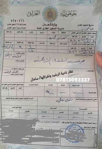 بتاريخ 2025/12/4  رسميا جزء من أرض الزنبرانية التابعة إلى ناحية الرشيد...