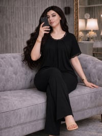 ⁨ ⁨ ⁨ ⁨ بجامه فانيله قطن الاصلي 🖤🐆 ‏‎القياسات :  L .XL .2X .3X .4X .5X...