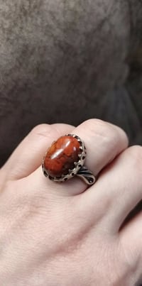 خواتم فضة • عقيق طبيعي • تصميم فخم