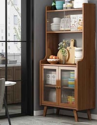 كاونتر مطبخ • خشب بامبو • ١٦٠×٣٥×٧٠سم