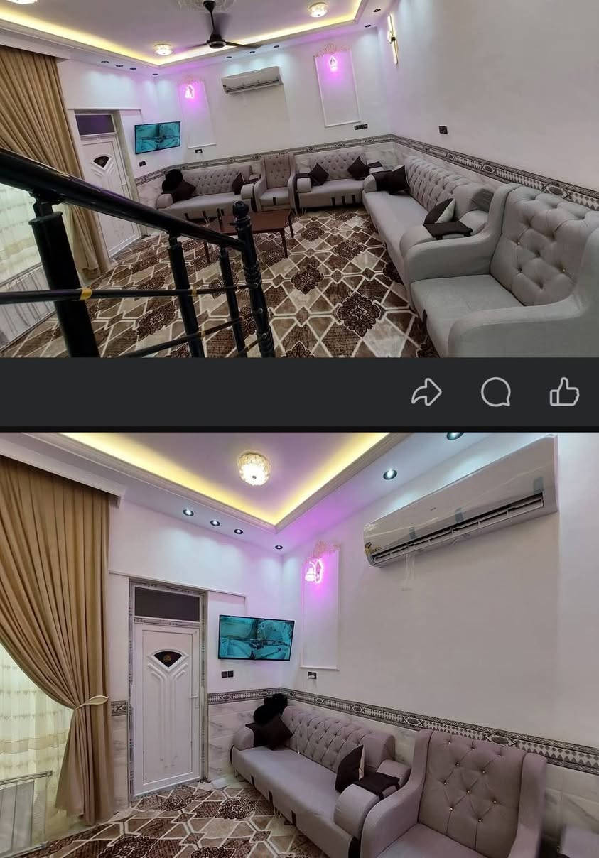 سلام عليكم بيت المساحه 150الواجه 10 نزال 15
البيت طابق واحد غرفه نوم وصاله ومطبخ واستقبال البيت موئثث كامل مكمل ينباع هوه واثاثه المكان الفلوجه جغيفي ثانيه علئ شارع 12مال اسواق نواف لاستفسار ***********
السعر 110 وبي مجال
