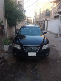 سيارة سوناتا للبيع موديل 2008 خليجي لون اسود تبريد شغال رقم بغداد  بيه...