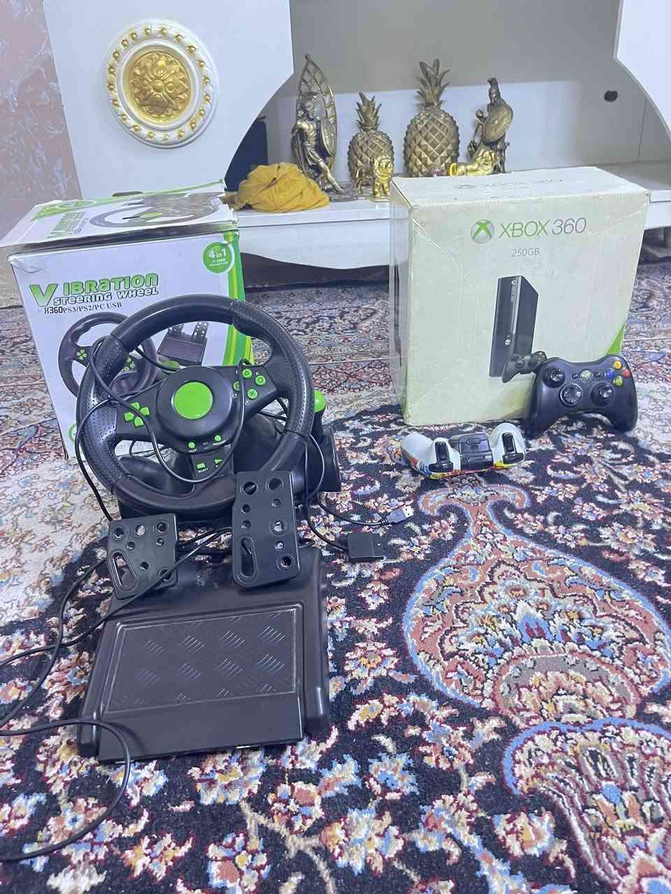 السلام عليكم ورحمة الله وبركاته
اكس بوكس 360 سوبر اسلم 250 كيكه 

لعبات 149 لعبه وياه جوستكات اصليه 2

وياه دركسون السعر ب 100 الف تجي تاخذه من البيت وعلى الفحص 

للاستفسار ***********
