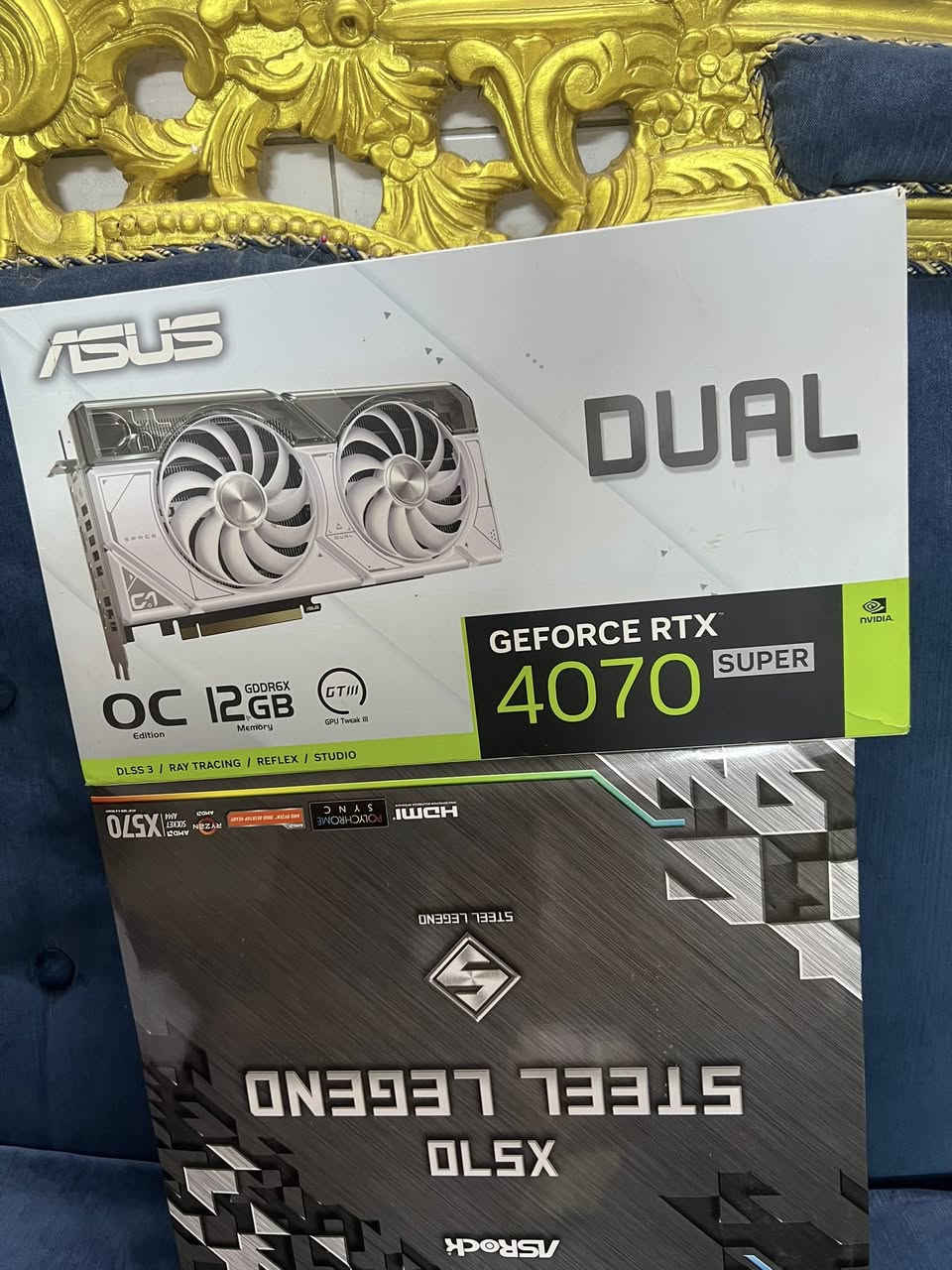 مرحبا كيس للبيع كراتين القطع كلها موجوده سعره مليون و ٦٥٠ مكاني بغداد توصيل ماكو
R7 5700x box
‏M.B X570
Rtx 4070 super 12g asus dual 
M.2 nvme 1tb gen 4 micron
Ram 16g 2×8 3600 tforce white rgb
Cpu cooler mass  white
Case 7fan rgb
Ps :FSP GOLD


**إذا كنت صاحب هذا الإعلان وتريد حذفه لأي سبب، رجاءا أرسل رسالة إلى الدعم الفني**