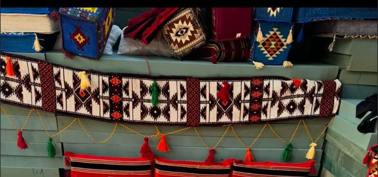 ✨ متوفر الآن أجود أنواع الأقمشة! ✨

🧵 نسيج أصلي وخياطة حسب الطلب
🏕 جوادر وخيم
🛋 تكيات ورواك
⛺ كشتات وكل ما تحتاج 

💬 كل شيء متوفر حسب طلب حضرتكم!
📲 للتواصل واتساب: ***********

📌 لا تفوتي الفرصة واحصل على أفضل جودة
