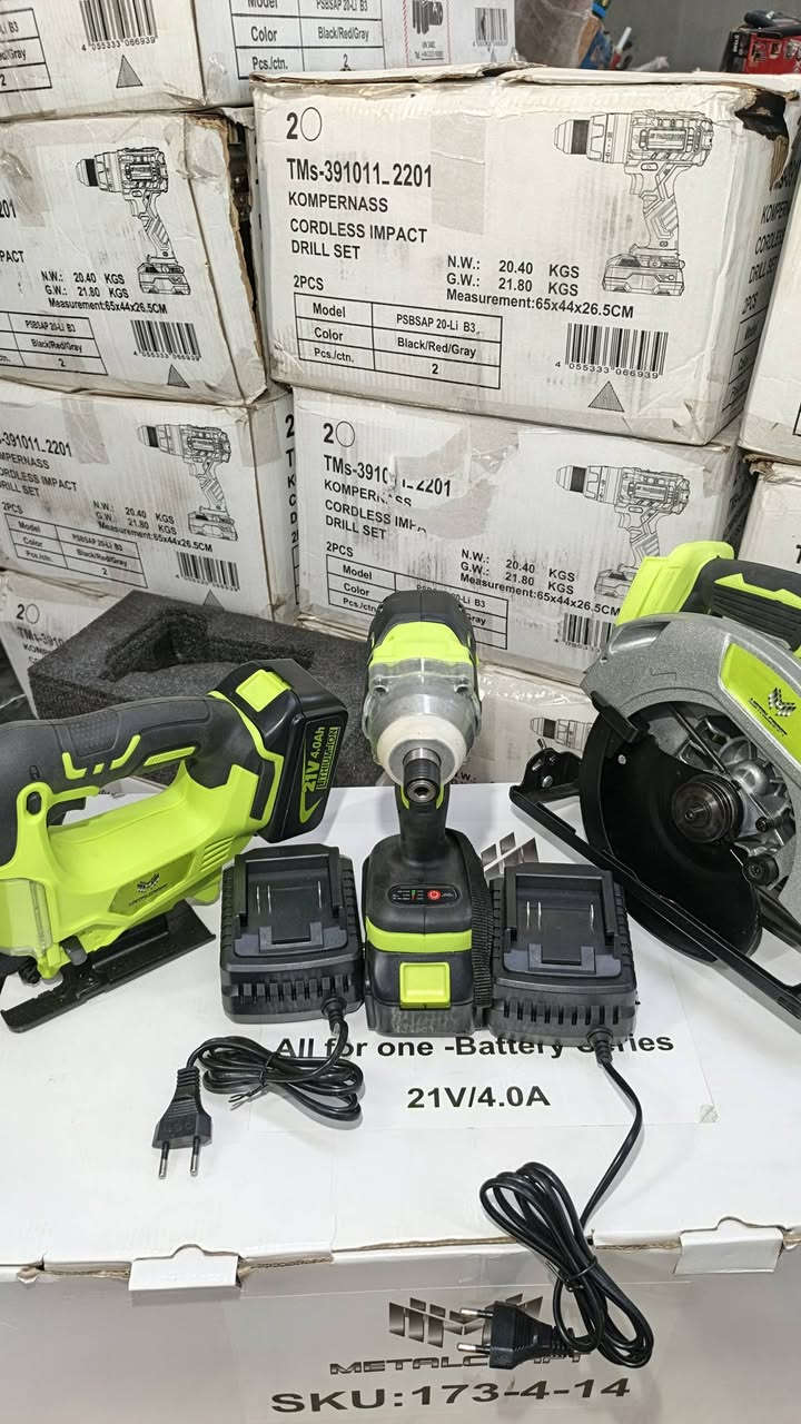 حياكم لله شباب توفر عدنا بكج 3*1 من شركة ميتال كرافت ألماني🇩🇪 
1-يتكون من منشار قرصي كامل قرص وفيتة
2-منشار تخريم كامل هوة والتيغ
3دريل امباكت 3سرع نضام تقطيع بي
4-بطاريات 2 البطارية 4انبير +شاحنة أم فانات
السعر 🔥🔥🔥عرض 120 وتوصيل مجاني 

الحجز على هاذا رقم واتساب _الهاتف ***********
رجأأ بدون  إزعاج حاب تحجز  كل الهلا بيك
