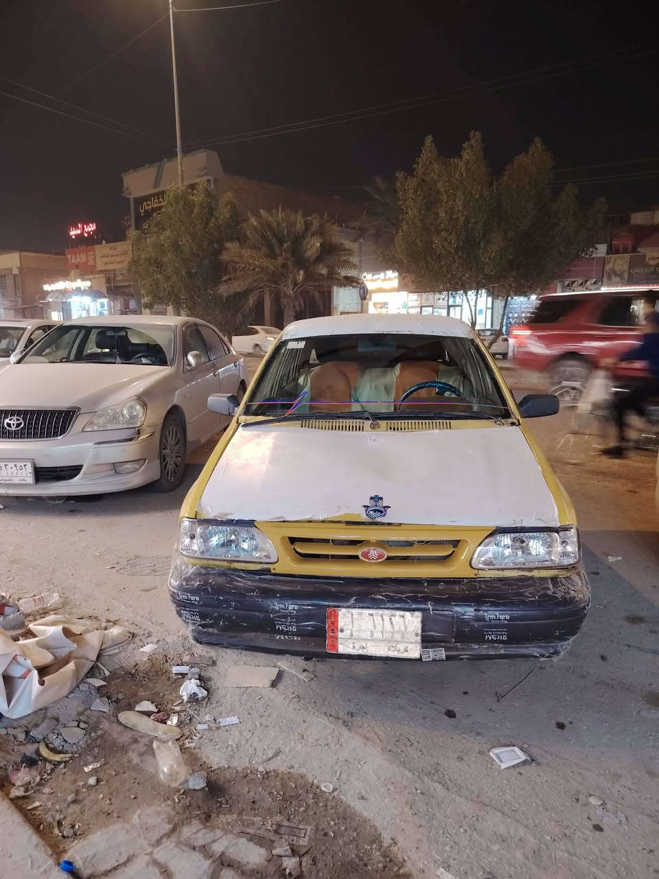 سلام عليكم سياره سايبه للبيع 2011
سياره تخم تاير جدد بيهه خيط بخار مكاني نجف سعر 10
***********
