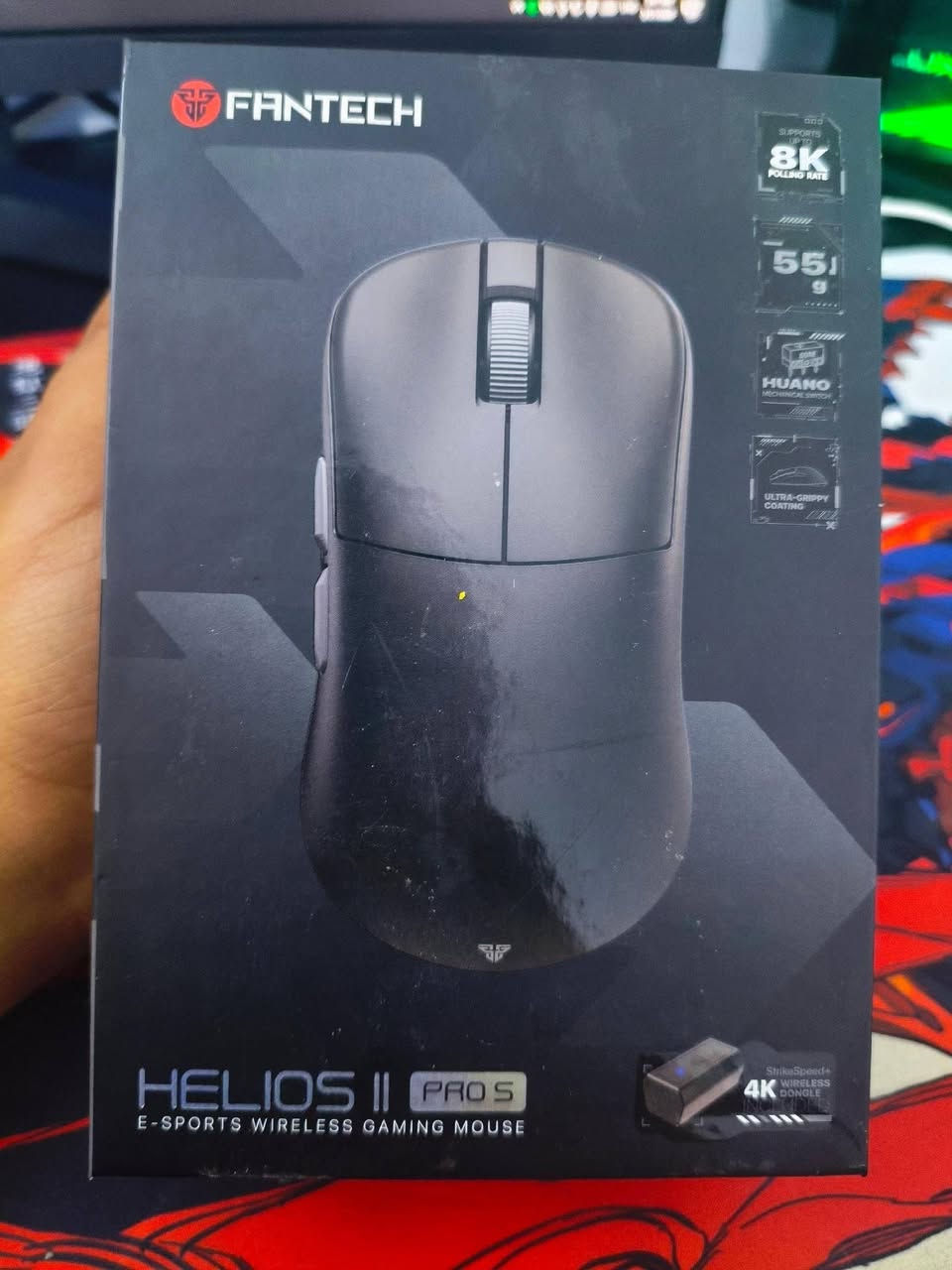 سلام عليكم ماوس فانتك للبيع Fantech Helios II pro s الماوس وايرلس 4k و 8k وايرد... الماوس جديد اشتريته ب 120 و استخدام شهرين فقط الماوس نضيف و يخبل و البوكس و الأغراض موجودة السعر 80 مكاني بغداد شارع فلسطين ***********
