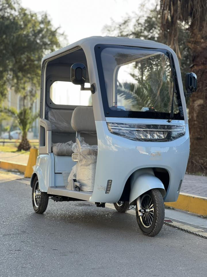 سلام عليكم شباب دراجه شحن  تكتك ثلاث عجلات للبيع  زيرو زيرو زيرو غير مستخدم مشحونه شحنه وحده فقط مماشيه من المعرض البيت فقط. دراجه عالميه وبيها مواصفات كلش قويه وتخبل وسعرها معروف عند محلات 
مواصفاتها 

الموديل 2026
البطاريات مسطره كبار 
كل شحنه تمشيك 80 كيلو 
السرع 1.2.3
السرعه 60 حقيقي 
بيها كامره خلفيه 
كشنات جلد 
رجوع الخلف 
شاشه تاب تعرض الك العطل ان وحده
وياها جادر بعدني مشاده
لونها كلش مميز 
 وصير بدي ال خلف هم 
وتحمل 3اشخاص 
بريكات 3 
هند بريك 
تشغيل عن بعد 
جهاز انذار السرقه 
مري جانبيه 
ماسحه الجامهً اماميه 

 
وبعد بيها مواصفات تخبل وهواي 

اي استفسار اتصاال 

***********

مكاني بغداد
