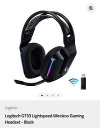 سماعه  Logitech G733 Lightspeed Wireless Gaming Headset - Black ستخدام...