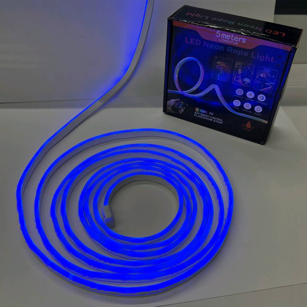 حبل أضاءةنيون LED بتقنية التحكم الذكي طول 5 أمتار
السعر 24 الف توصيل مجاني لكل محافظات العراق 
للتواصل واتساب ***********
للتواصل انستا أو تيك توك أو فيسبوك اسم صفحة كاستر ستور