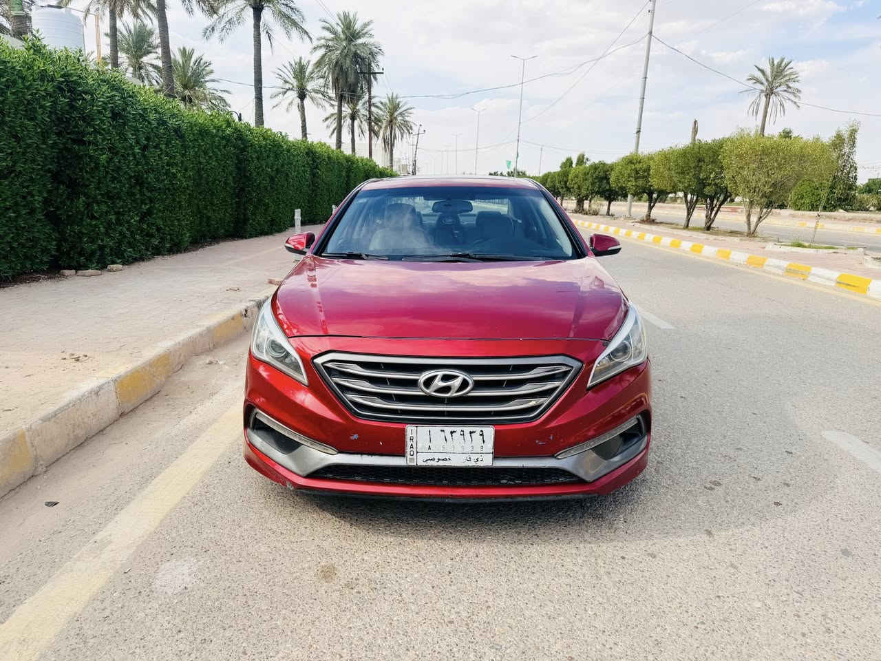 للبيع سوناتا 2016 سبورت دبل كزوز بصمه جلد فتحه تبديل باب السايق وصبغ بجاملغ الامامي السعر 115 ورقه مكان العماره ***********
