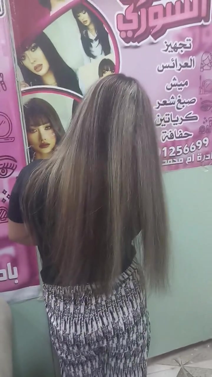 لما تجي زبونة وحاطة حنه وتريد لون حلو تقول رحت اكتر من صالون شعرك ما يصير من صالوني هي النتيجة عنوان الصالون السوري للسيدات النجف المناذرة أبو صخير مقابل  مصرف الرشيد ودائرة الكهرباء اهلا وسهلا بكم مع تحيات إم محمد السورية ***********
