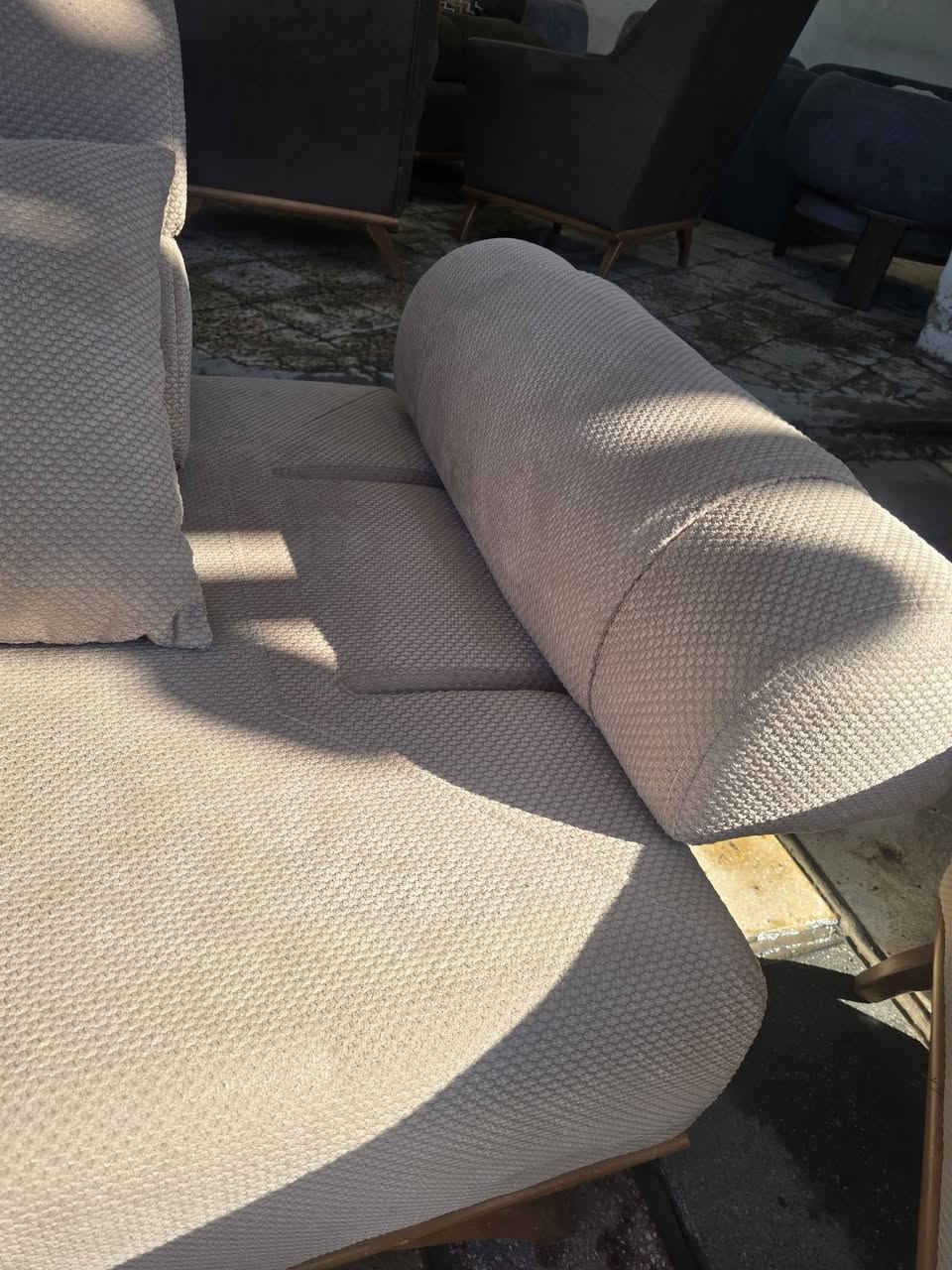 نص تخم تركي ماركه مودا سوفا الاصلي خشب فريم كامل اجسر حمايه اضافي سفنج سوفت طبي  عرض خاص *********** واتساب فقط
