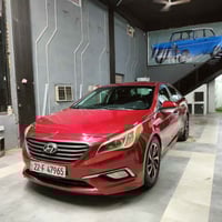 وبركاته سوناتا حمراء اللون 2016 وارد امريكي بيها جاملغ جهة السايق وبني...