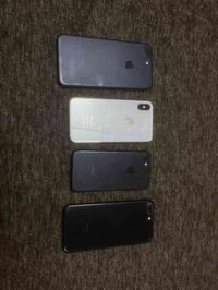 ايفون اكس عادي ذ٦٤  بطاريه ٧٩ فيس ايدي شغال سيمكارت شغال   عيوب ضهر مك...