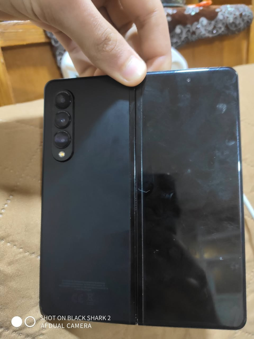 السلام عليكم
جهاز Z Fold 3 5G
الجهاز نضيف كلش مكاني نجف حي المهندسين سعره 450 
***********
