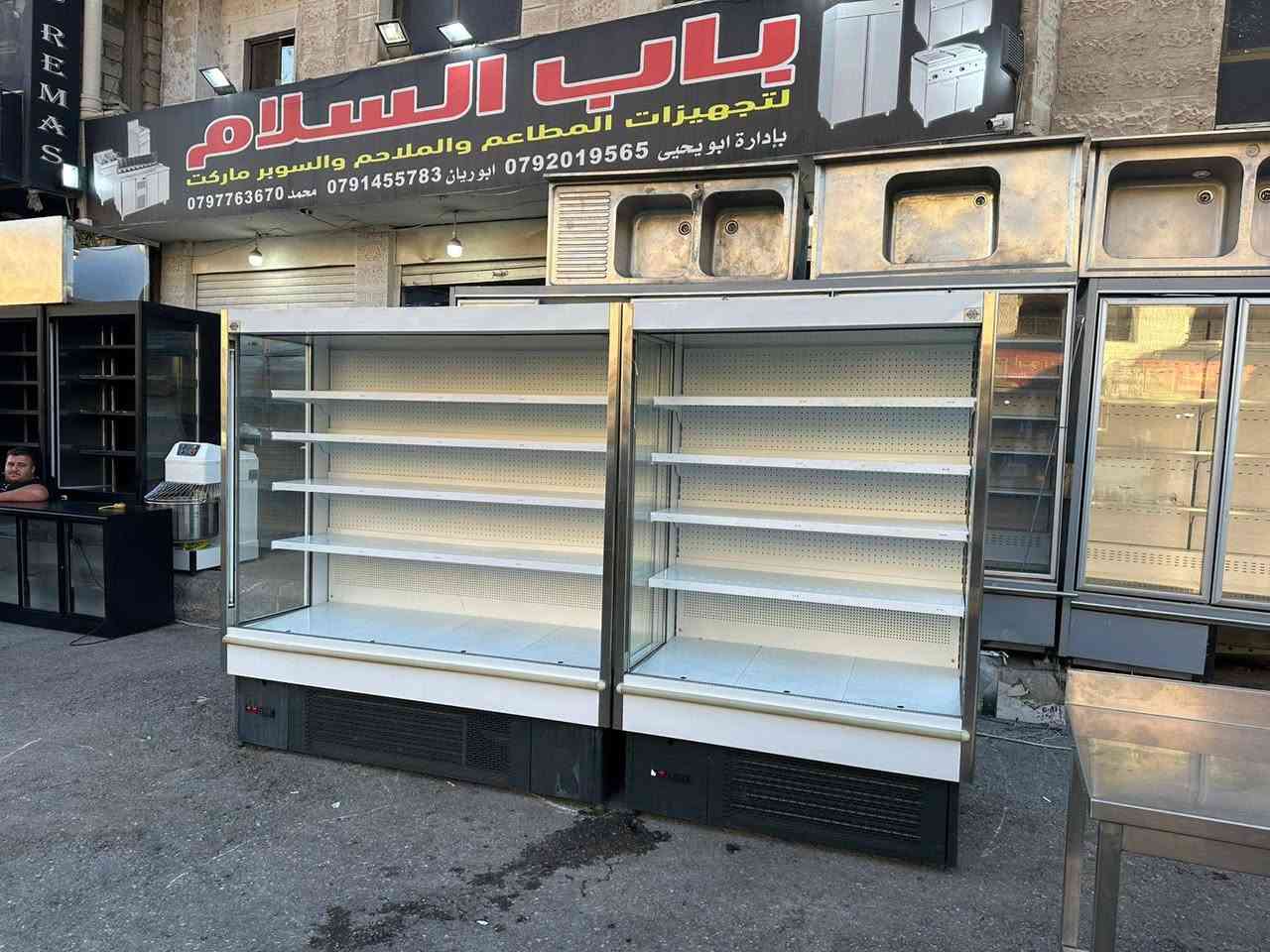 ((((( معرض باب السلام )))))
*ثلاجات عرض مكشوف 
*صناعه عابدين 
*موديل عمان 
*بحاله الوكاله 
*اناره LED
*ارفوف متحركه 
*تبريد قوي جدا 
*ساعه ديجيتال للتحكم بدرجات الحرارة 
*متوفر بأحجام مختلفة 
*قياس عرض 200 عمق 80 ارتفاع 200
*قياس عرض 132 عمق 80 ارتفاع 200
*للتواصل 0791455783 ابو ريان


**إذا كنت صاحب هذا الإعلان وتريد حذفه لأي سبب، رجاءا أرسل رسالة إلى الدعم الفني**
