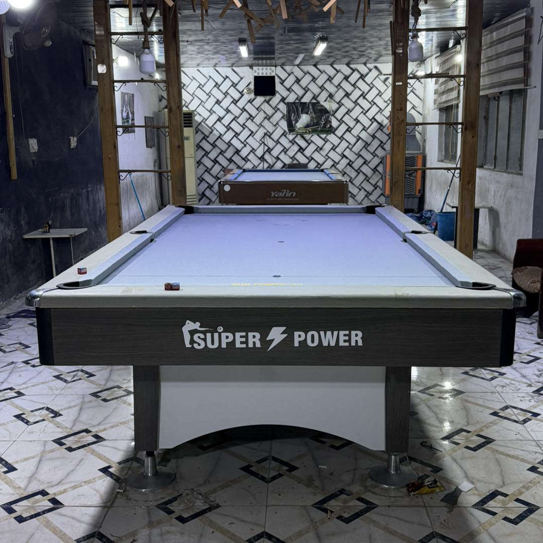 تم وصول وجبة من طاولات البليارد نوع SUPER POWER
صناعة تركية ضمان 5 سنوات وبسعر جداً مناسب سعر المستخدم. راح اخليك تاخذ جديد ملاحضه مرمر ستيراد صيني يعني فول عدالة راسلني وادزلك عدالة المرمر. للحجز أو الاستفسار مراسلة الصفحة عنوان بغداد حافض القاضي تجهيزات محمد هاني. وايضاً تجهيزات الأسطورة يتوفر شد ونقل لجميع محافظات العراق 🇮🇶 
***********
