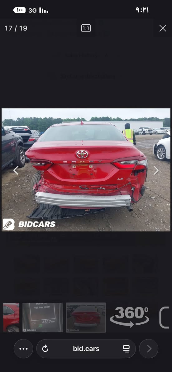كامري LE بلس ٢٠٢٤
وارد امريكي ..ممشاها 20الف مو ميل 
رقمها أربيل
_______

مواصفات :
فتحة
قيادة ذاتية 
رادار امامي خلفي
 نقط عمياء بالمري 
تخم تاير جديد 
_______
(سيارة بأسمي تحويل مباشر )
بجم كبس 
 حادث جاملغ خلفي شبر صندوق 
سيارة مكفولة كفالة عامة عدا الحادث بامريكا
(صور الحادث والسونار موجوده في المنشور)
العنوان :بغداد/الكرخ
السعر : 194 ورقه وبي مجال بسيط
للاستفسار الاتصال على هذا الرقم فقط 
غير متواجد على الفيس بوك
للاتصال : ***********
