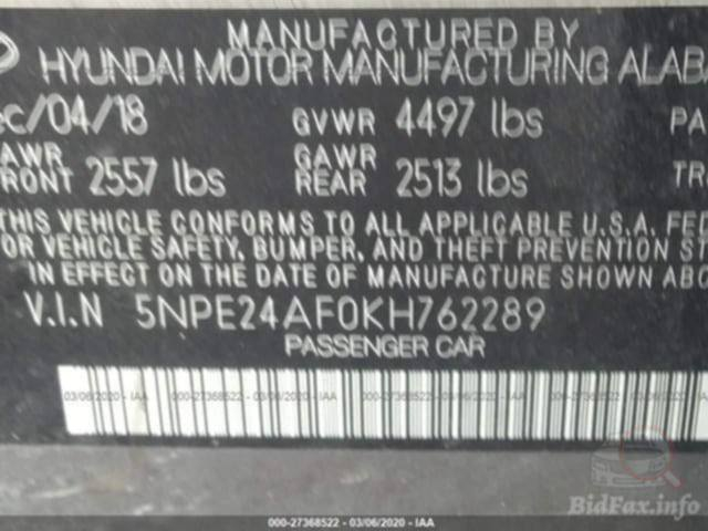 السلام عليكم سوناتا وارد امريكي ل2019لبيع سونار موجود بل منشور السعر 147 بي مجال مكان كربلاء حي العباس الاتصال ***********
