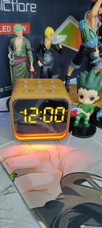 ساعة منبه • ساوند ماشين • خشب جوز