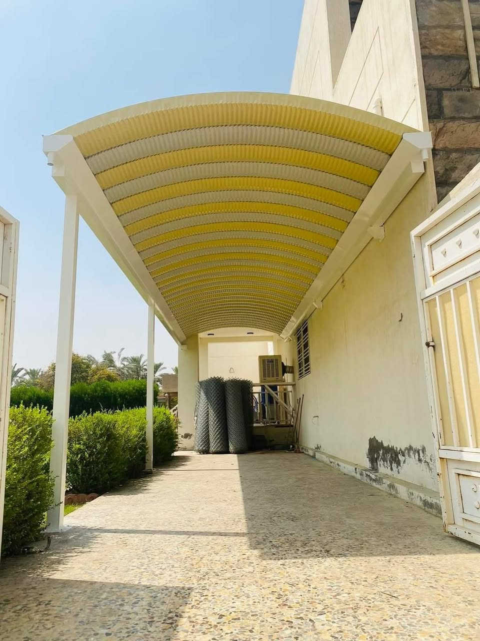 وداعا لحر الصيف 🥵🥵🌞🌞
 
وداعا لأمطار الشتاء 💦☔️🌧☃️

 تعلن شركة الواحه للمضلات الحديثه 
عن استعدادها لعمل  للمظلات الحديثه
  (الكي اسبان)    
وتغطية الجملونات الحديديه 
 بحرفيه تامه تبهر ذوقكم وناضركم

هدفنا اللمسه الفنيه ودقة الإنجاز  بكفاءه و احترافيه
 
وبضمان 5سنوات   
اسعارنا تنافسية سعر المتر كرسته وعمل من(26)الى(30)

مظلات الكي سبان ☔️
كما إننا مستعدون للمعمل بجميع دوائر الدوله(#مستشفيات #ومراكزها المختلفه)
نعمل  كافة المحافظات

تحت اشراف كادر هندسي وفني متخصص لأضهار مايروق لكم
 
تفاصيل
العمل للمواد التي يستخدمها شركة الواحه للمظلات الحديثة 
اولآ_سمك الكيسبان 0/5
حيث يمتاز بكونه عازلآ للحراره من حيث أشعة الشمس
ثانيآ _ سمك الحديد(البوري ) 4انج 
 2 ملم مضغوط

سمك الساقيه 2ملم

حيث نعطي ضمانآ أثناء عملنا
من حيث القوه والأمان

  .... ما عليكم  سوى، الاتصال  فقط
***********
***********

