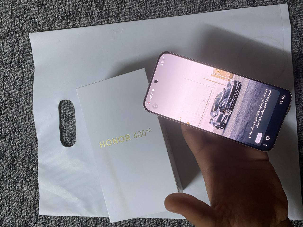 HONOR 400 5G
جهاز جديد صار ٥ أيام من اشتريته الجهاز مابي خدش واحد 
السعر ٥٥٠ ألف
***********
