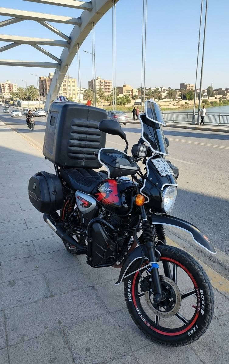 سلام عليكم بوكسر 2023 ماشيه 34 الف حقيقي دراجه زيرو بعده رقم وسنويه بغداد نكليزي تحويل ب اسمك ثاني يوم  دراجه كامله وجاهزه ومرتبه علا ايدي مكينه خرسه ما تنسمع فد بدايه تبخير ستر2300 وبيها مجال حك جيه مكانه بغداد مدينه الصدر . .🌹واتساب فقط *********** كهرباييات كله شغاله حته كيج كيلو متر شغال دراجه فول مواصفات وعلي رمبهه ماتلكه مثله بل فيس كله

