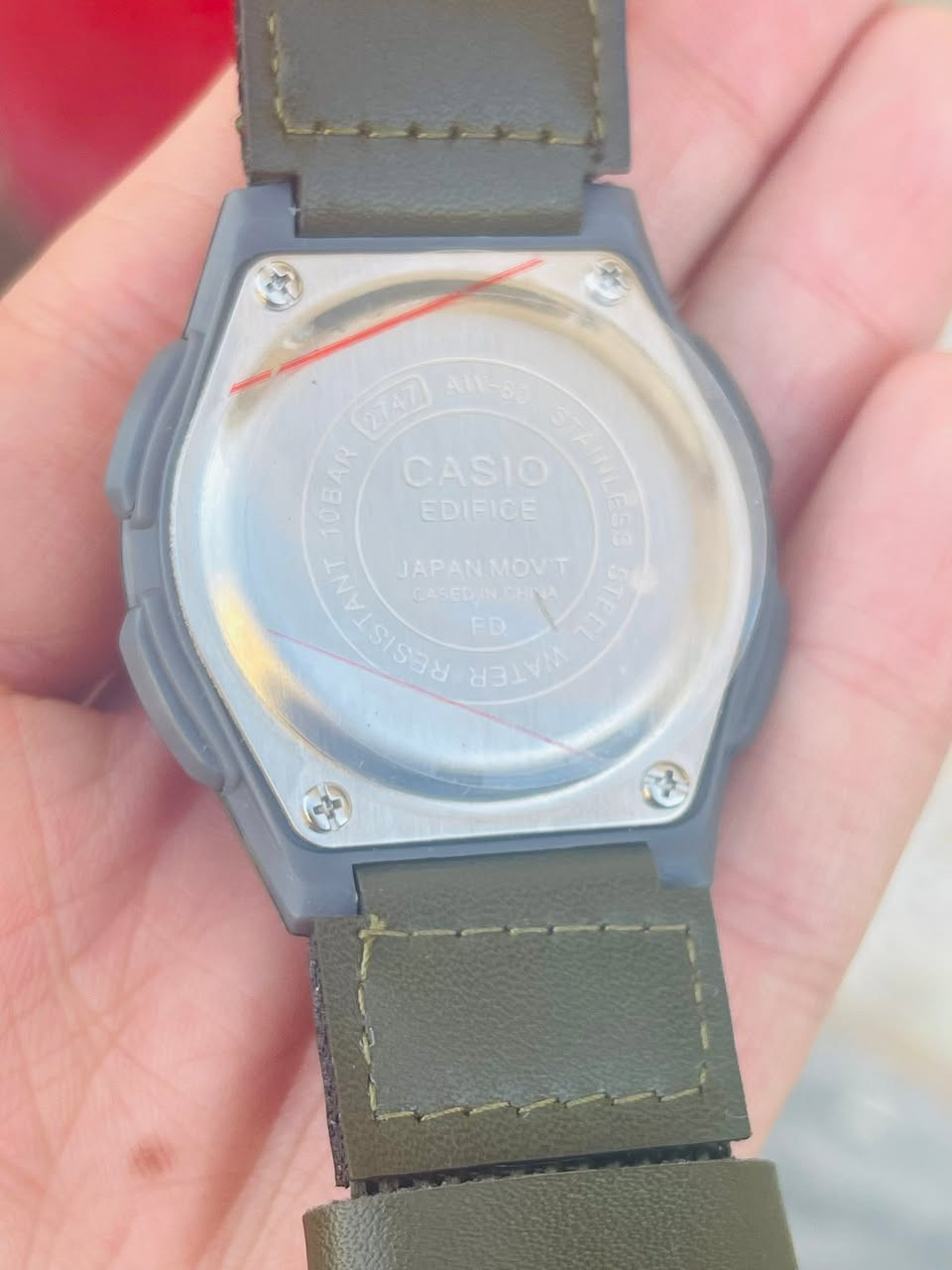 ساعة كاسيو إللوميناتور (Casio Illuminator) 
تتميز بتصميمها الهجين الذي يجمع بين العقارب وشاشة رقمية.البطارية:.: مقاومة للماء حتى عمق 50 مترًا
الإضاءة: تحتوي على ميزة إضاءة (LED light)

السعر 25الف مع توصيل


**إذا كنت صاحب هذا الإعلان وتريد حذفه لأي سبب، رجاءا أرسل رسالة إلى الدعم الفني**