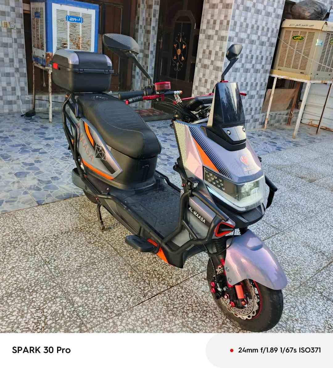 السلام عليكم دراجه شحن للبيع موديل2026 بعده جديد 6بطاريات شرط الفحص النضافه مثل ماموضح بلصوره مكاني الرمادي شارع عمر  السعر 680 الشراي خاص 
رقم الهاتف ***********
