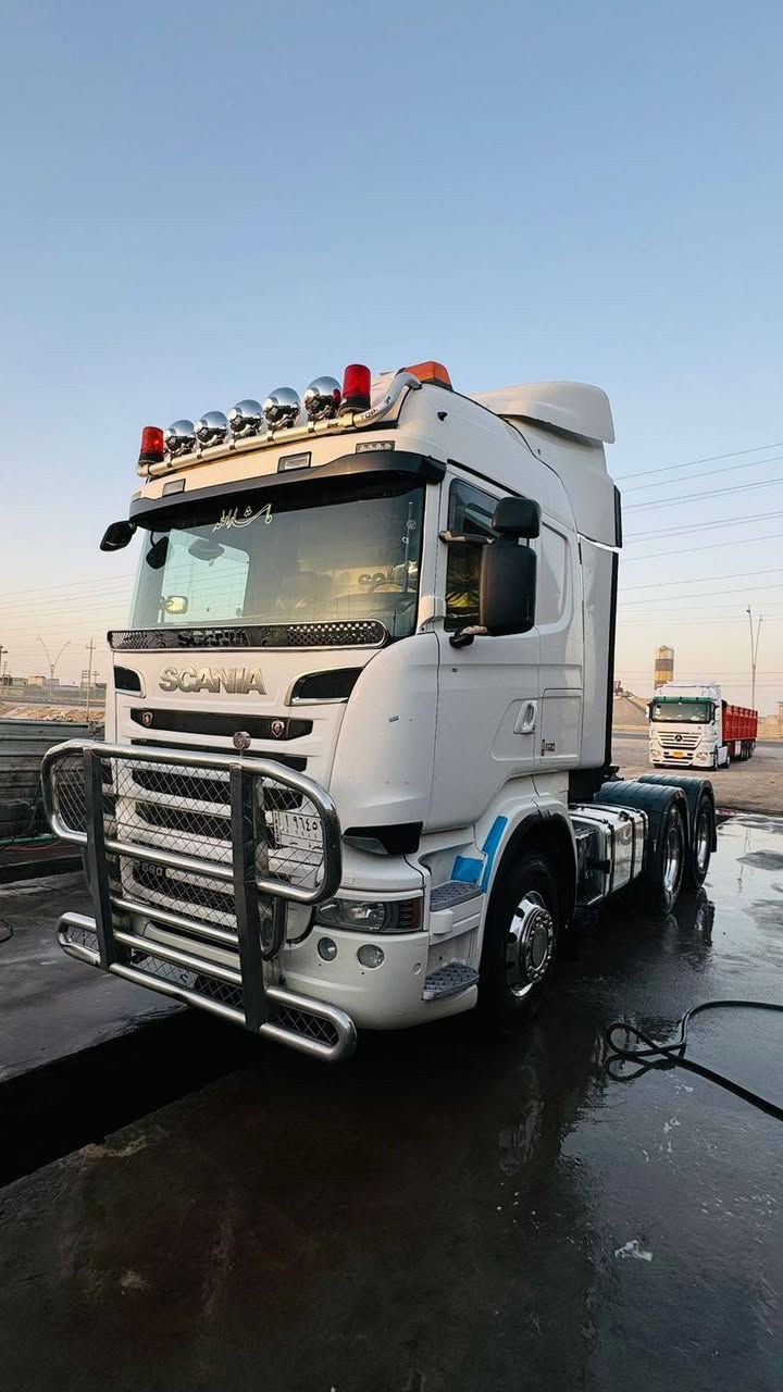 للبيع سكانيا 2014 رقم بصره  مجموعه سبرنك كير كهربائي عرجه ثلاجه ريتايدر تخم تاير مكينه انجكتر V8 حجم R560 العنوان البصره للأتصال ***********
