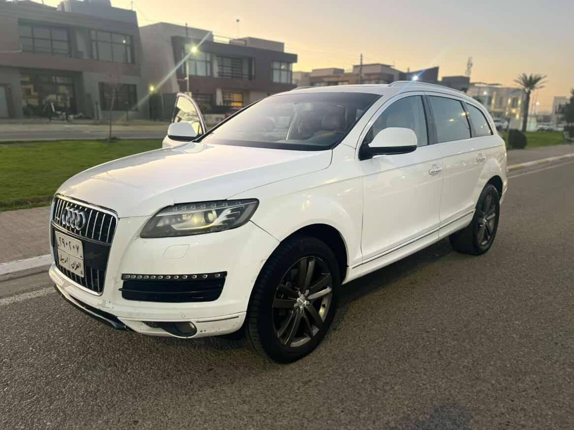 للبيع مراوس اودي Q7 خليجي فول موصفات ***********
اودي Q7 S-line Quattro 2012 فول مواصفات ١/١
خليجي وكالة شركة سردار 
محرك سته سلندر V6 3.0L محور VVT
سيارة حيل حلوة للامانه جديدة ماشالله
مواصفات فول 
{ 5 بصمة - دبل پانوراما - رادار - ثلاث بردات بلاد - داخل بيجي - صندوق كهرباء - ٣ پردة - ماوس - ٧ راكب - كشنات تدفئة و تبريد - كشنات جلد - كشن و ستيرن كهربا و خزن - سيدي بوكس - تبريد مركزي - كامرة خلفية - حساس خلفي و امامي - لايت ليد - ڤوليوم - تحديد سرعة - وبعد هواي كلش مواصفات متخلص سيارة بيها  صبغ جمرلغ خلفي فقط بيها كم رصعه ومكان بارد صغير الباقي مكفول كير محرك
حداديه كهربائية تخم تاير كل بلدي وشغال خير من
الله العنوان بغداد السعر توصل علئ رقم 
هاتف☎️ /// ***********
