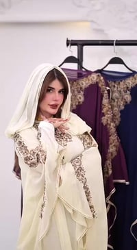 طقم ٢ قطع • بشت شيفون • تطريز كمبيوتر