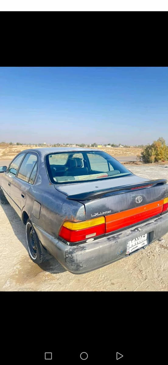 سلام عليكم
كورلا  موديل٩٤ مكينه كير نضيفات تخم تاير وباتري جدد سياره مكفوله من الحادث للاسفسار عل رقم***********
