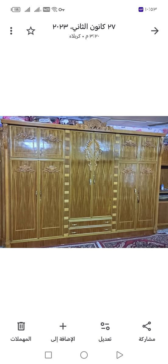 غرفة تسگام مستعملة (كنتور، زاوية، ميز تواليت) للبيع
*********** واتساب
