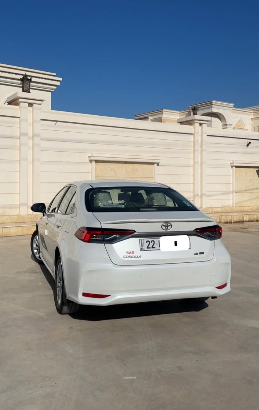 كورلا 2024 ساز خليجي⭕️
كفاله 🛑
حجم المحرك 1800 
نوع الوقود بانزين 
دخول ذكي بصمة تشغيل بصمة 
فتحة سقف سلايت  
شاشة ديجيتل  
تبريد قطعتين 
ويل كب حجم الاطارات 16 
حساسات امامي خلفي 
لايتات عدسة 
سبايدر خلفي sas
بك لايتات لد 
كشاف لايت لد 
مرآة قابلة للطي 
اشارة بالمرآة 
وضعيات قيادة 
مرآة داخلية عاكسة 
شاحن واير ليس ⭕️
السيارة رقم اربيل تحويل مباشر
مكان السياره -  الانبار 
للاستفسار ☎️
***********
