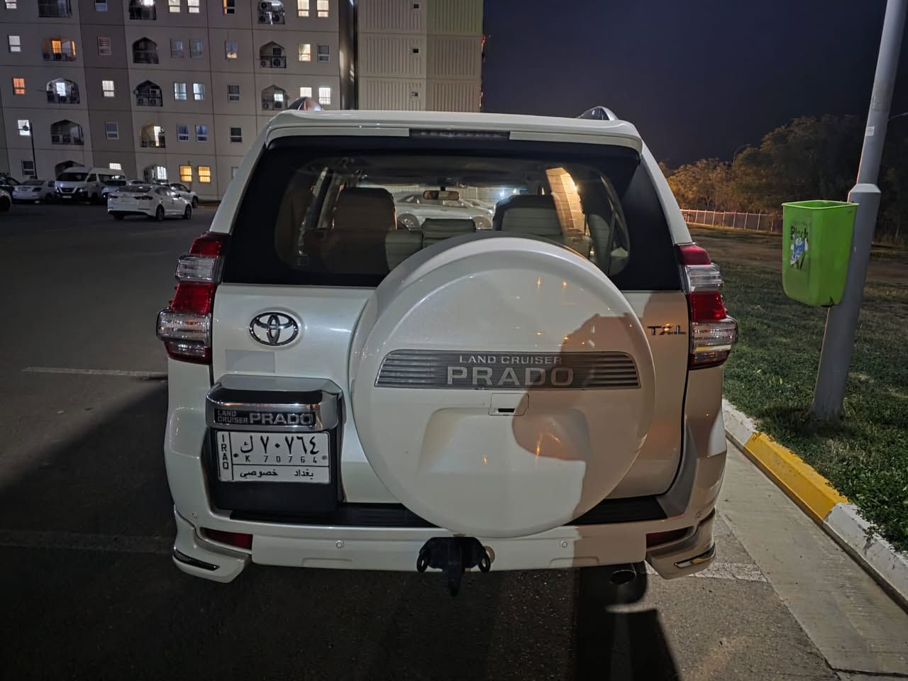 سلام عليكم
للبيع تويوتا برادو 2015/ T.X.I 
مكينة 6 سلندر 
مكفولة كفالة عامة من الصبغ والبارد والضربة والتبديل والفتح 
ماعدا شخط بالچاملغ الامامي الايمن 
كير ومكينة مكفولات 
السيارة جاهزة من كل شي
تشغيل بصمة
سلايد روڤ
كراسي كهرباء
تحكم ستيرن
مري شفط
ثلاجة
هوك خلفي
بروجكتر زنون
سبير تعليك
كامرة+ حساس اصلي
رقم بغداد الدولي 
السعر 34

ماشية. 145  كم

مكانها بغداد بسماية
***********
ابو عباس
