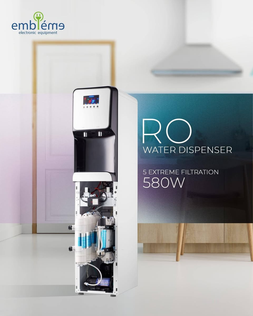 سوي متابعة بالاول ليصلك جديدنا 
✨ براد امبليوم EMWDNM30
حل مثالي للماء البارد والحار مع نظام تنقية متكامل 💧🔥
📌 نبذة:
براد عملي مناسب للبيت والمكتب، يوفر ماء نقي 100% بفضل نظام فلترة متطور، مع تصميم أنيق يضيف لمسة فخامة للمكان.
📊 المواصفات:
نظام تنقية متكامل بـ 5 مراحل فلترة
(PPF + UDF + CTO + RO + T33)
تنقية فائقة تضمن ماء نقي وآمن تماماً
سعة الخزانات:
ماء بارد: 3 لتر
ماء حار: 1 لتر
قدرة التبريد: من 5 إلى 10 درجات مئوية ❄️
قدرة التسخين: من 85 إلى 95 درجة مئوية 🔥
كمبروسر قوي: 1/12 حصان
غاز تبريد: R134a صديق للبيئة 🌱
🛠 التصميم:
لونين (أسود + أبيض)
شاشة عرض مدمجة
حماية من الحرارة الزائدة
تصميم نحيف وأنيق يناسب أي مساحة
📏 الأبعاد:
الارتفاع: 120.5 سم
العرض: 30.5 سم
العمق: 33.5 سم
🔥 خيار مثالي للراحة والجودة بمواصفات عالية
ضمان سنة
السعر 430 ألف
توصيل لجميع المحافظات 5


**إذا كنت صاحب هذا الإعلان وتريد حذفه لأي سبب، رجاءا أرسل رسالة إلى الدعم الفني**