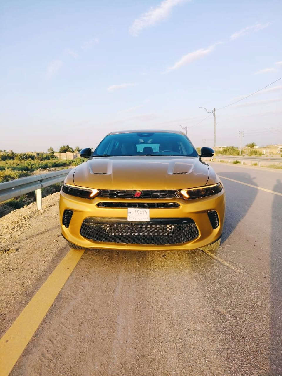 #المركبة : دودج هورنت GT موديل 2024 لون ذهبي مميز
#الضرر : جاملغ وباب خلفي فقط
#الرقم : حرة مدفوعة الكمرك والضريبة وجاهزة للترقيم على اي محافظة حسب رغبة الزبون
#الايرباك : بدون ضرر اي ايرباك 
#نكفل السيارة من (الغرق ، الشاصي والايرباك)
•المواصفات :
▪️السيارة : #دوج #هورنت جي تي
▪️الموديل : 2024
▪️المحرك : 2000 توربو (اربعة سلندر)
▪️العداد: 7 الف ميل حقيقي
▪️حجم الويل : ويل كب حجم 18 اسود مع طقم تايرات بحالة ممتازة
▪️لايتات زينون اصل مع حاجب LED
▪️بصمات عدد 2 للأبواب مع بصمة تشغيل
▪️غرفة السيارة جلد و مخمل لون اسود
▪️حساس خلفي اصل
▪️رادار خلفي + امامي
▪️حساسات ورادارات الاجتياز الجانبية ( نقاط عمياء )
▪️كامرة خلفية دوارة اصل مع الستيرن
▪️شاشة الدشبول حجم كبير
▪️تبريد قطعتين امامي خلفي
▪️سستم صوت
▪️نظام سبورت SPORT
▪️نظام اوتو ستوب AUTO STOP
▪️تحكم ستيرن جهتين بلوتوث وحاكية وكروس سرعة وتحكم صوت 
▪️نظام ABS مانع انزلاق
الموقع : النجف الاشرف
السعر المطلوب 150 $ مع المجال
للتواصل ***********
