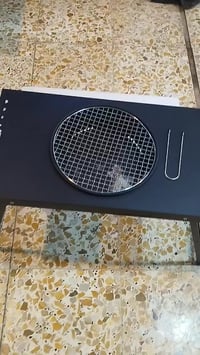 طاولة حفرة النار • محمولة • شواية ٢٩سم