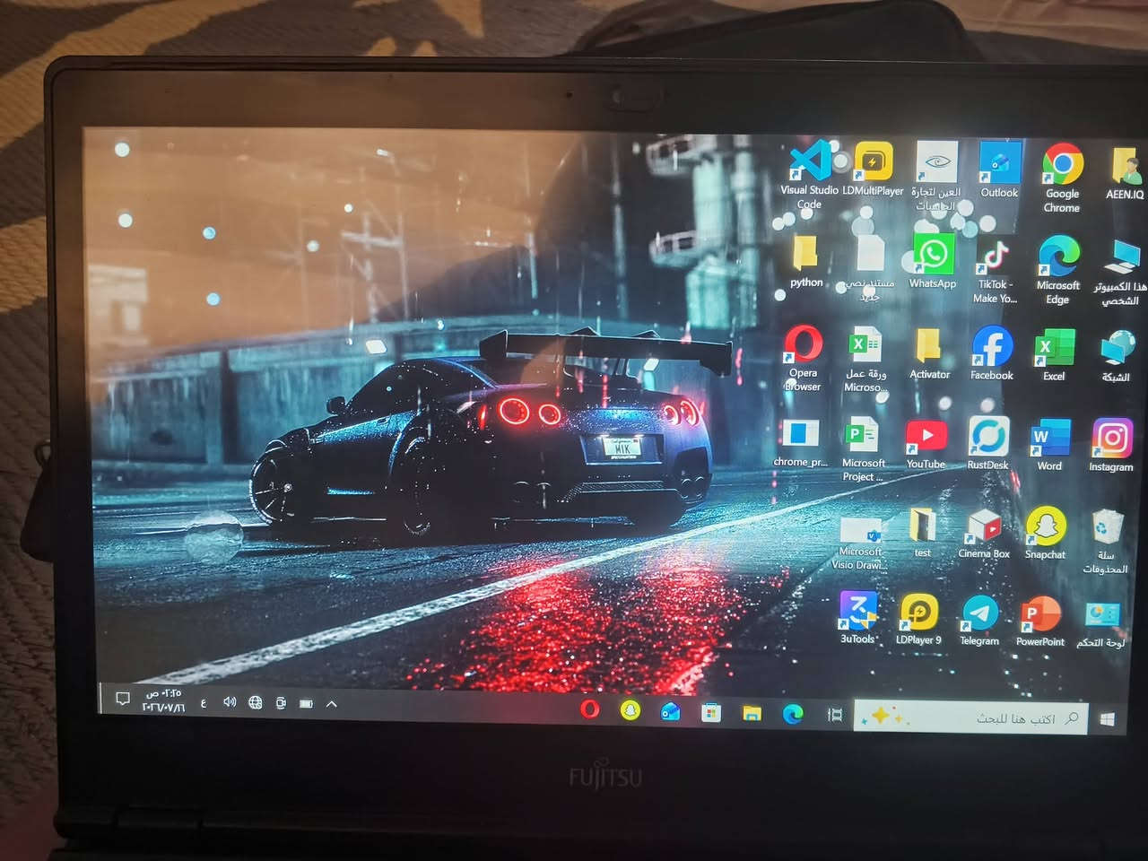 سلام عليكم لابتوب  فوجيتسو موديل U748 المعالج Cl5GN8 الران 4GBالتخزين 128GB جهاز نضيف افحص وين ما جان سعره 300او بي مجال العنوان كربلاء الهاتف ***********  كامل ملحقات جنطه ماوس شاحنه
