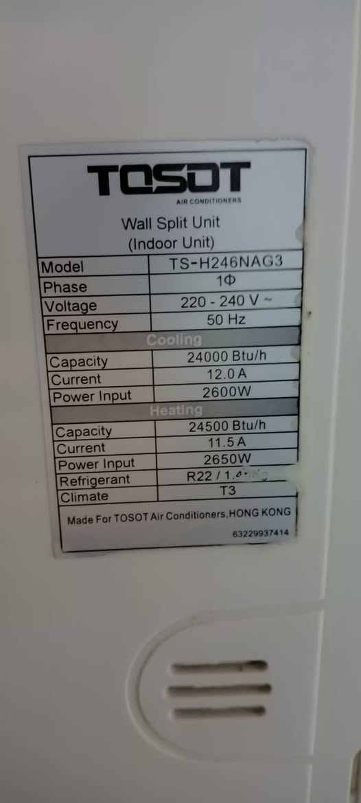 يالله سبلت توسوت 2 طن تبريد ثلج كامل هوه وبواريه وقطعه خارجيه 1 طن اخت الجديده للاستفسار***********/***********
