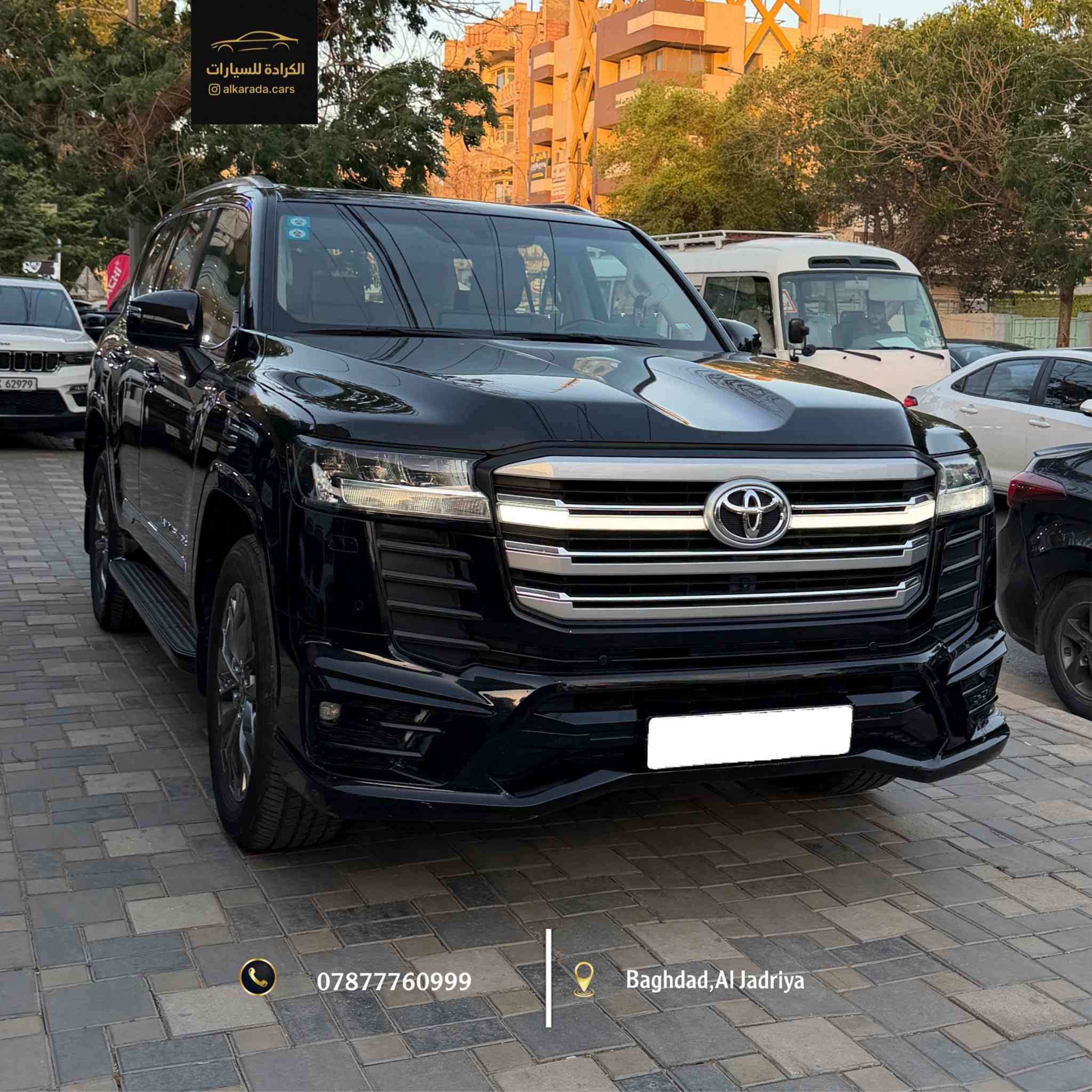 النوع: [ Toyota Land Cruiser GX.R ] 
_ الموديل: [2023]
_ الكيلومتر: [61,000km]
_ [sas - كفالة ]
_ الموقع: بغداد – الجادرية 
_ للاستفسار: ***********
